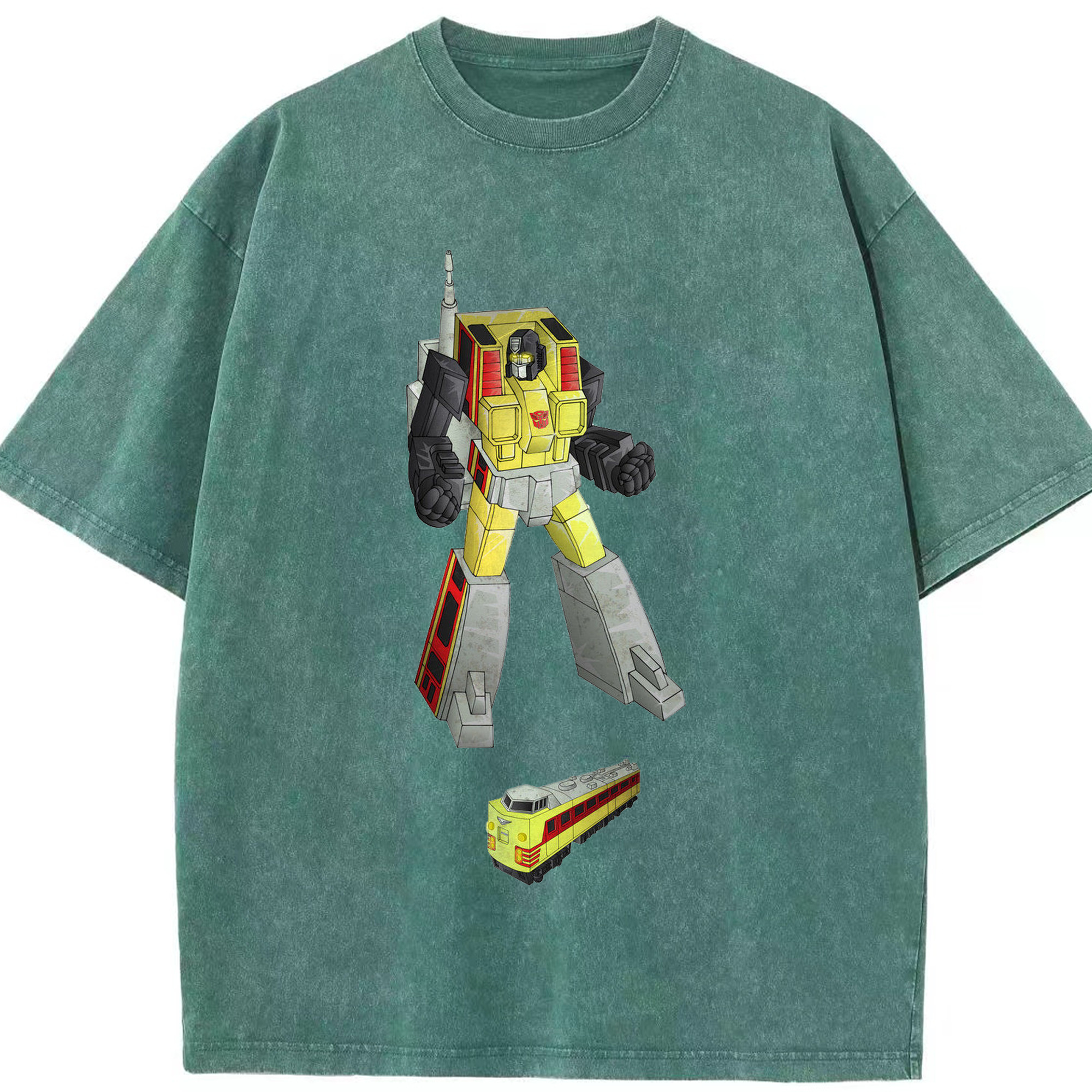 （画像用）  綿100% ヴィンテージ風 半袖Tシャツ（フロントプリント）